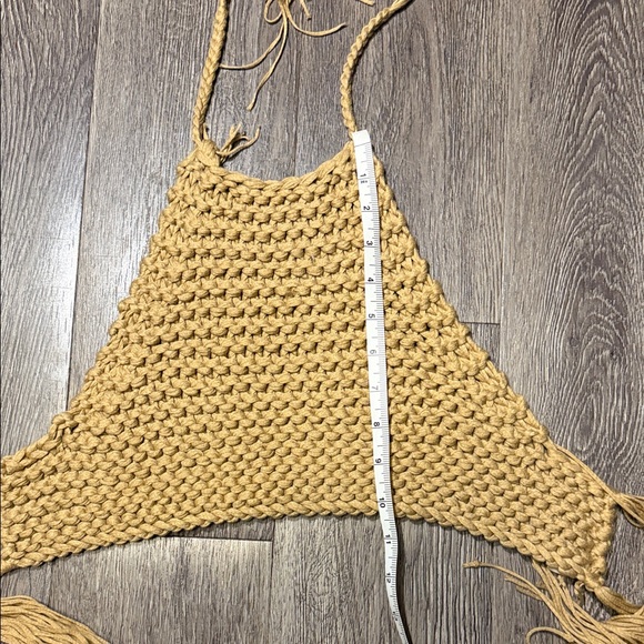 Handmade blonde Crochet Halter Top - Picture 5 of 5